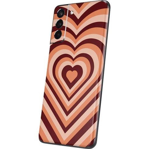 Autumn Heart Pattern Galaxy S21 5G Skin