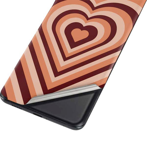 Autumn Heart Pattern Galaxy S21 Plus 5G Skin