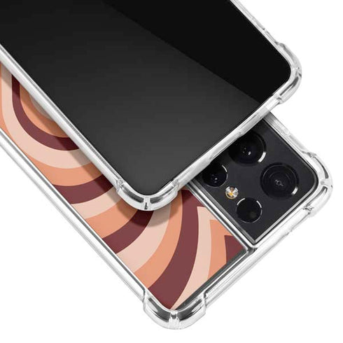 Autumn Heart Pattern Galaxy S21 Ultra 5G Clear Case