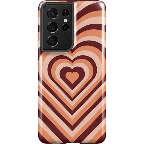 Autumn Heart Pattern Galaxy S21 Ultra 5G Pro Case