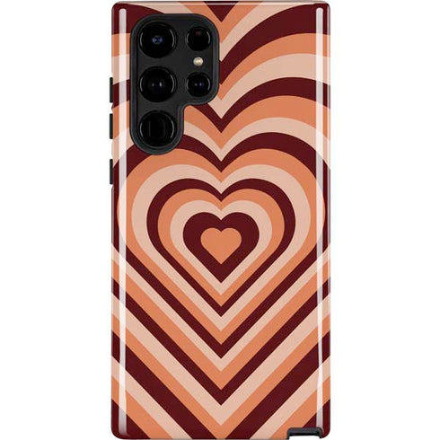 Autumn Heart Pattern Galaxy S22 Ultra Pro Case