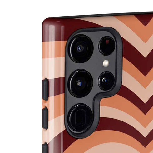 Autumn Heart Pattern Galaxy S22 Ultra Pro Case