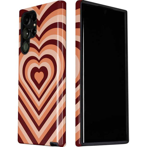 Autumn Heart Pattern Galaxy S22 Ultra Pro Case