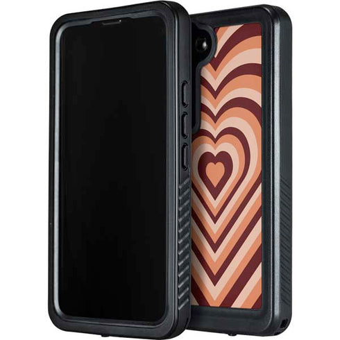 Autumn Heart Pattern Galaxy S23 Plus Waterproof Case