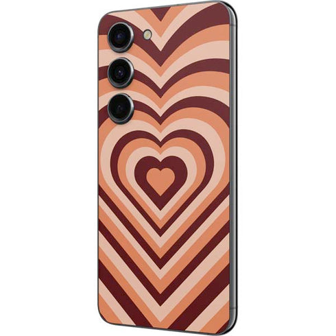 Autumn Heart Pattern Galaxy S23 Skin