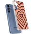 Autumn Heart Pattern Galaxy S24 Clear Case