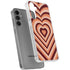 Autumn Heart Pattern Galaxy S24 Plus Clear Case