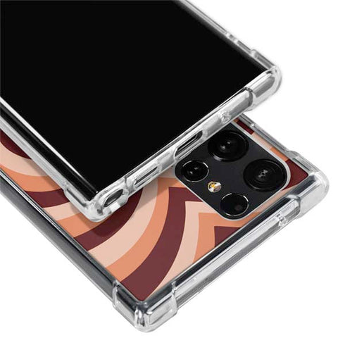 Autumn Heart Pattern Galaxy S24 Ultra Clear Case
