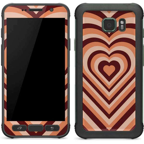 Autumn Heart Pattern Galaxy S7 Active Skin