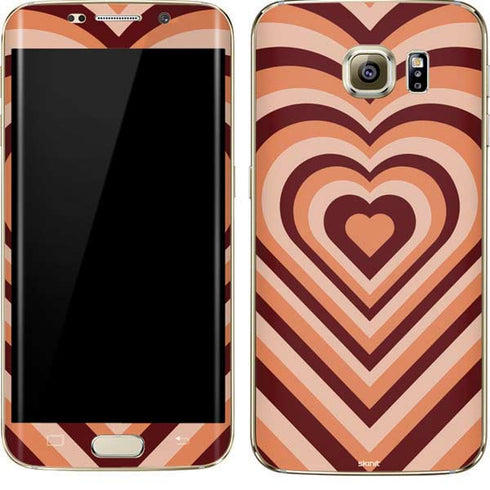Autumn Heart Pattern Galaxy S7 Edge Skin