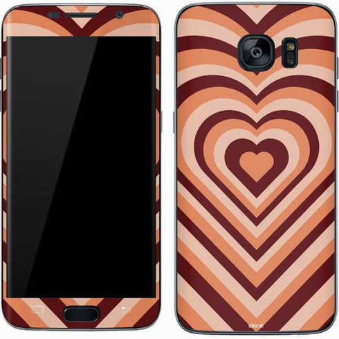 Autumn Heart Pattern Galaxy S7 Skin