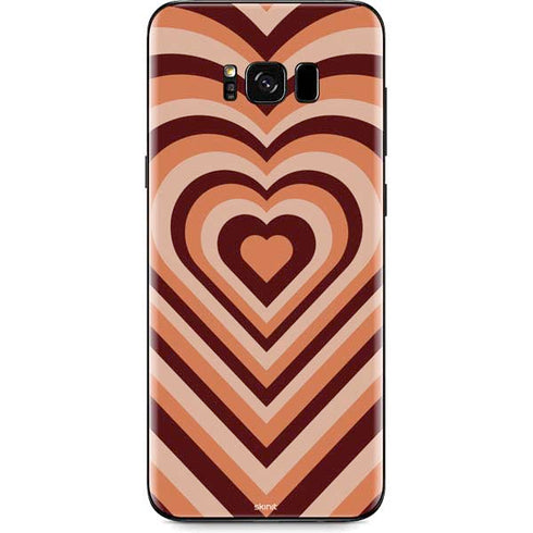 Autumn Heart Pattern Galaxy S8 Plus Skin