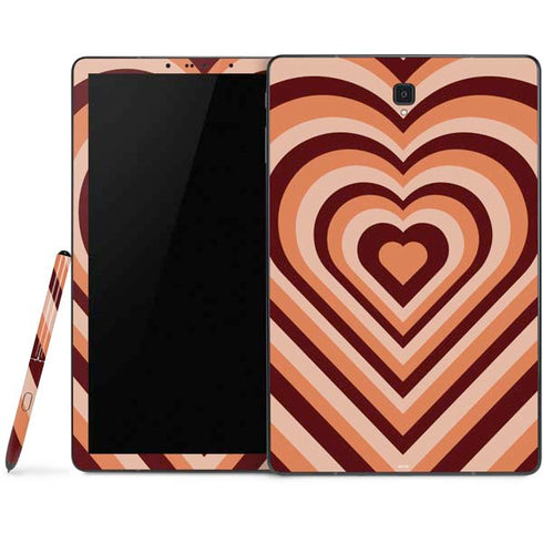 Autumn Heart Pattern Samsung Galaxy Tab Skin