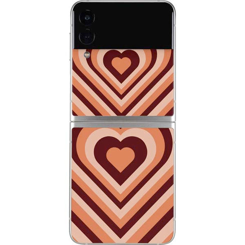 Autumn Heart Pattern Galaxy Z Flip3 5G Skin