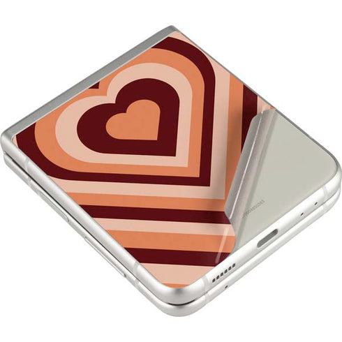 Autumn Heart Pattern Galaxy Z Flip3 5G Skin