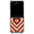Autumn Heart Pattern Galaxy Z Flip5 5G Clear Case