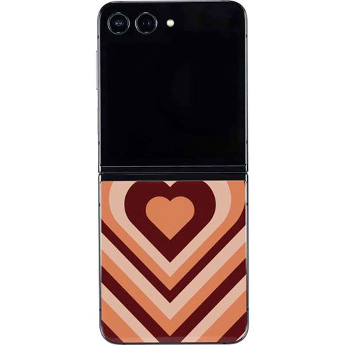 Autumn Heart Pattern Galaxy Z Flip5 5G Skin