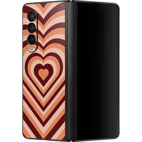 Autumn Heart Pattern Galaxy Z Fold3 5G Skin