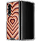 Autumn Heart Pattern Galaxy Z Fold4 5G Clear Case