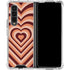 Autumn Heart Pattern Galaxy Z Fold4 5G Clear Case