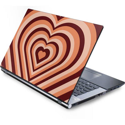 Autumn Heart Pattern Generic Laptop Skin