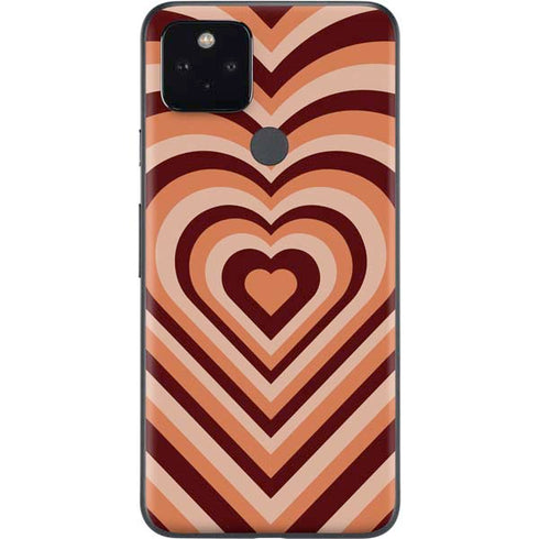 Autumn Heart Pattern Google Pixel 4a 5G Skin