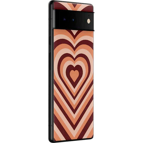 Autumn Heart Pattern Google Pixel 6 Skin