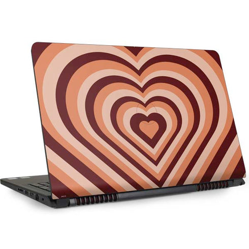 Autumn Heart Pattern Dell Inspiron Skin