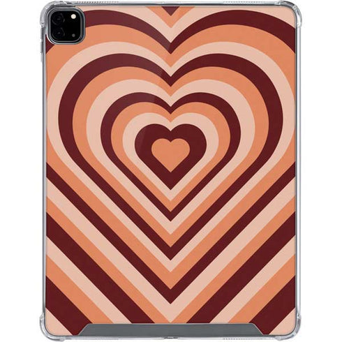 Autumn Heart Pattern iPad Pro 12.9in (2020) Clear Case