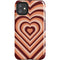 Autumn Heart Pattern iPhone 11 Impact Case