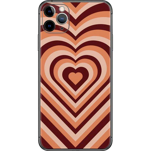 Autumn Heart Pattern iPhone 11 Pro Max Skin