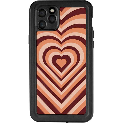 Autumn Heart Pattern iPhone 11 Pro Max Waterproof Case