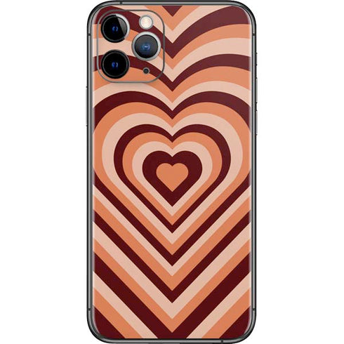 Autumn Heart Pattern iPhone 11 Pro Skin