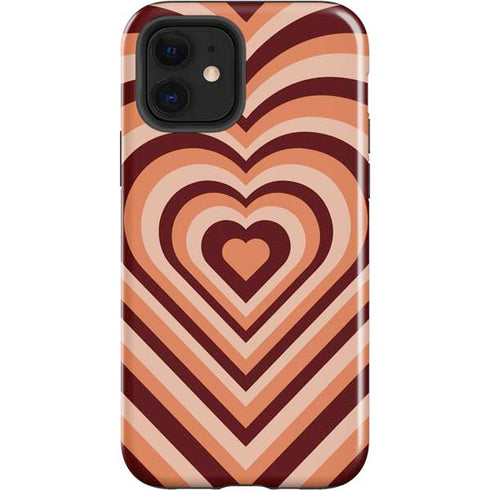 Autumn Heart Pattern iPhone 12 Impact Case