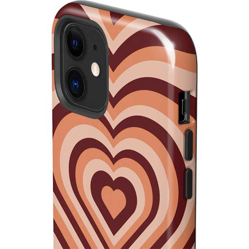 Autumn Heart Pattern iPhone 12 Impact Case