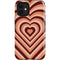 Autumn Heart Pattern iPhone 12 Mini Impact Case