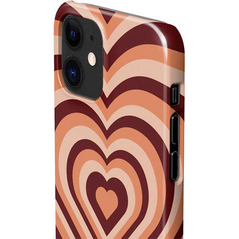 Autumn Heart Pattern iPhone 12 Mini Lite Case