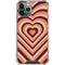 Autumn Heart Pattern iPhone 12 Pro Clear Case