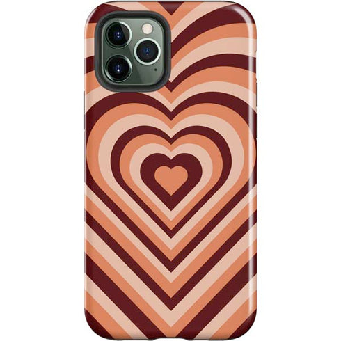 Autumn Heart Pattern iPhone 12 Pro Impact Case