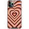 Autumn Heart Pattern iPhone 12 Pro Max Clear Case