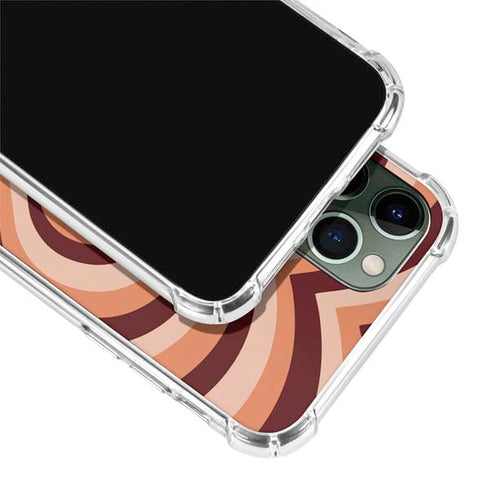 Autumn Heart Pattern iPhone 12 Pro Max Clear Case