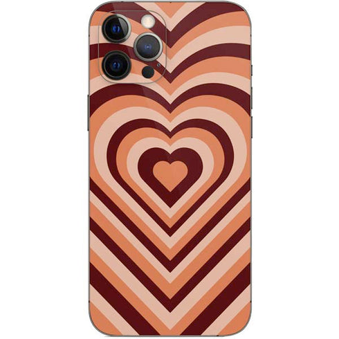 Autumn Heart Pattern iPhone 12 Pro Max Skin