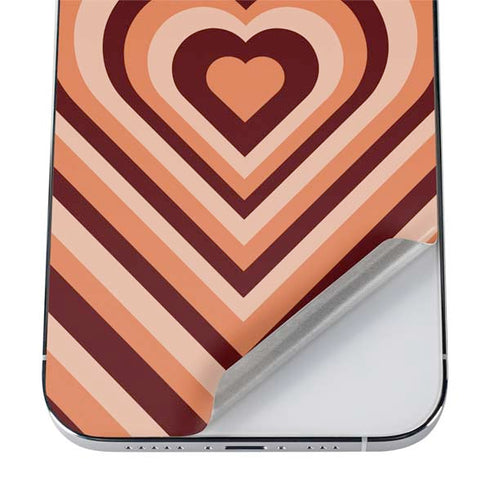 Autumn Heart Pattern iPhone 12 Pro Max Skin