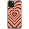 Autumn Heart Pattern iPhone 13 Mini Clear Case