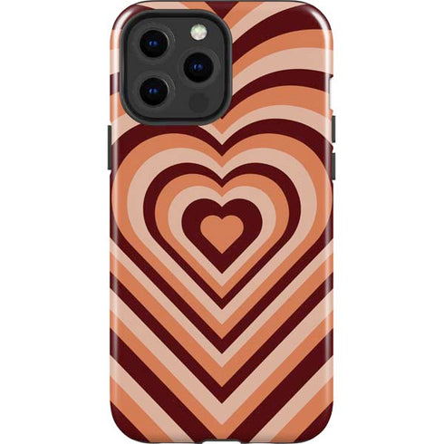 Autumn Heart Pattern iPhone 13 Pro Max Impact Case