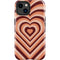 Autumn Heart Pattern iPhone 14 Plus Impact Case