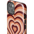 Autumn Heart Pattern iPhone 15 Plus Impact Case