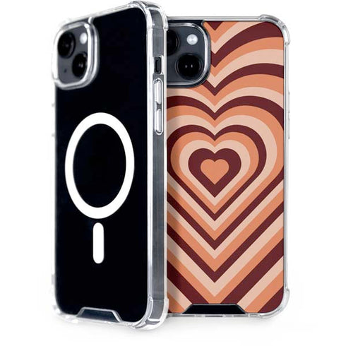 Autumn Heart Pattern iPhone 14 MagSafe Case