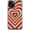 Autumn Heart Pattern iPhone 14 Plus Clear Case