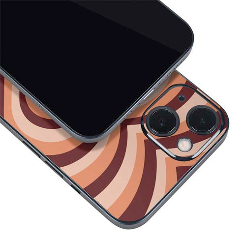 Autumn Heart Pattern iPhone 14 Plus Skin